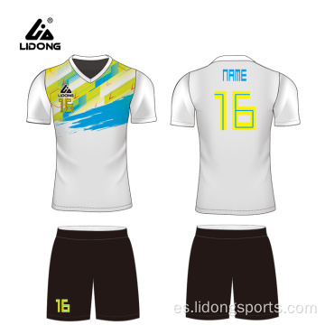 Set de jersey de fútbol de sublimación de equipo barato personalizado